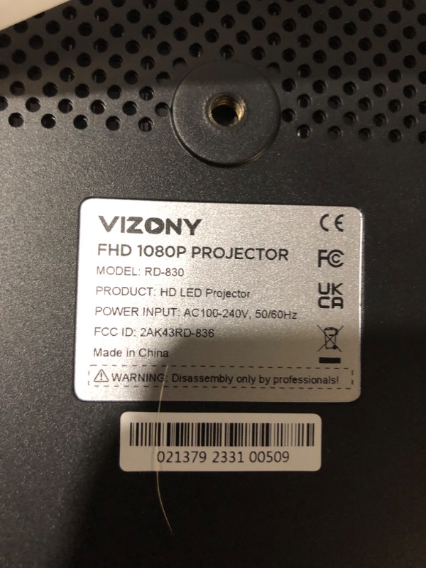 Photo 4 of VIZONY FHD 1080P Projector 4K Support, 800ANSI 5G WiFi Bluetooth Projector,