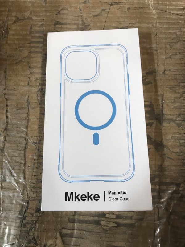 Photo 2 of Mkeke Magnetic Designed for iPhone 14 Pro Case Clear with Magsafe [Military Grade Drop Protection] [Not Yellowing] Shockproof Phone Case for Apple iPhone 14 Pro 2022
