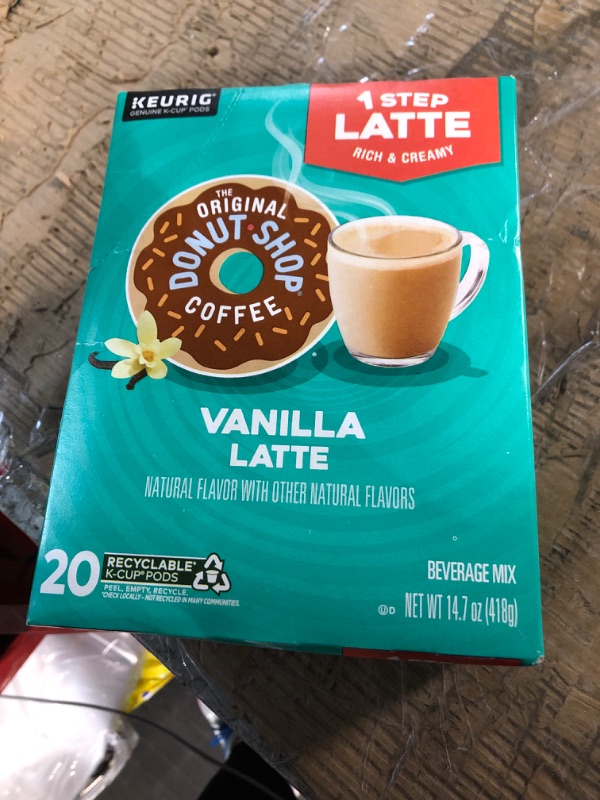 Photo 2 of **EXP MAY 2024** The Original Donut Shop Vanilla Latte, Single-Serve Keurig K-Cup Pods, 20 Count (Pack of 1)