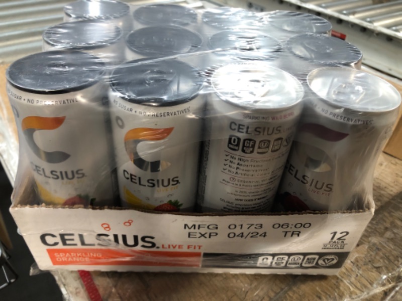 Photo 2 of **EXP 04/24** CELSIUS Essential Energy Drink, 12 Fl Oz, Official Variety Pack (Pack of 12) 