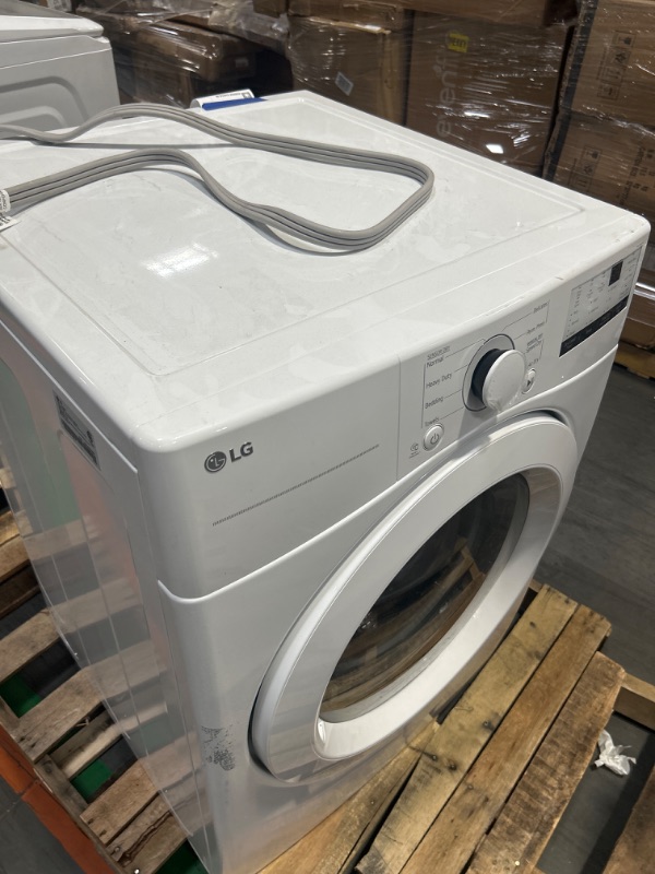 Photo 10 of LG 7.4-cu ft Stackable Electric Dryer (White) ENERGY STAR