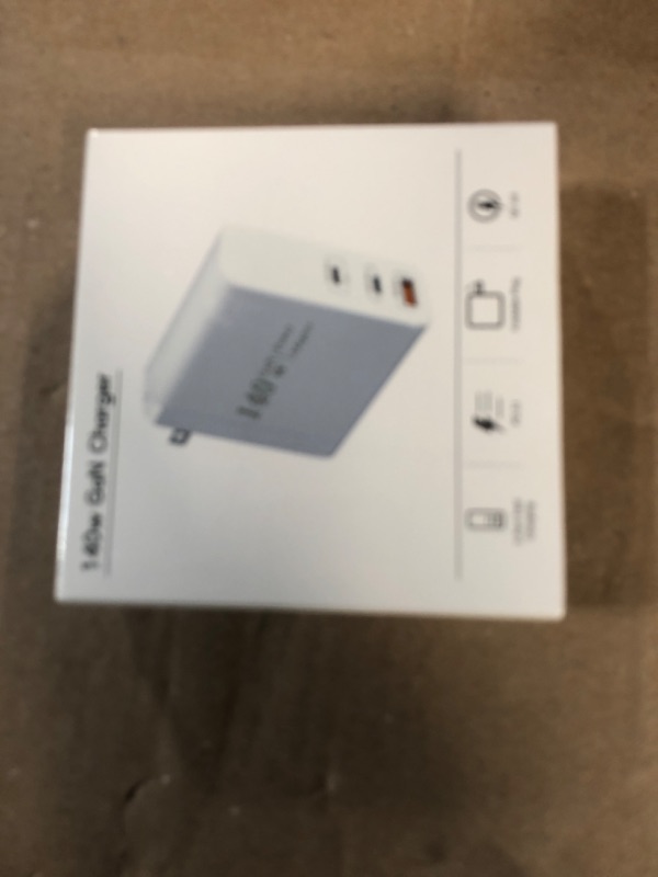 Photo 2 of 140W USB C Charger,YooCas PD3.1 GaN 3Port Type C Wall Charger Fast Charging Station Adapter, PD PPS Charger Block for MacBook Pro 16"/Air, iPhone 15 Pro Max, Galaxy S22/S21,Tablet &Laptop Surface White