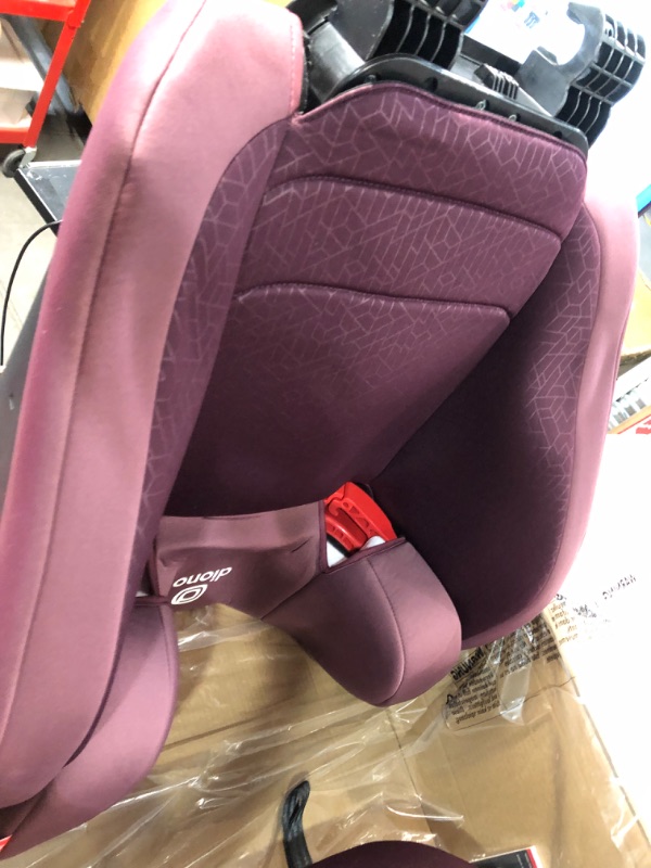 Photo 2 of Diono Monterey 4DXT Latch, 2-in-1 High Back Booster Car Seat with Expandable Height, Width Plum