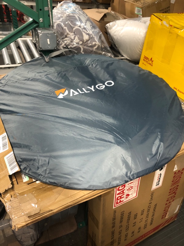 Photo 1 of PALLYGO Easy Pop Up Tent 6 Person Tents for Camping Traveling Double Layer Waterproof Instant Family Camping Tents… Green & Grey