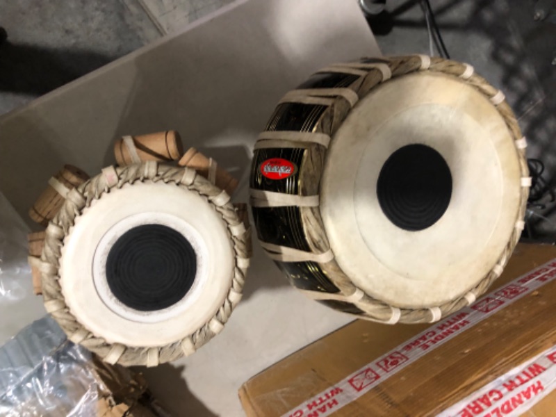 Photo 1 of **PARTS ONLY** **DAMAGE** **SEE CLERK NOTES** MAHARAJA Tabla Drum Set 