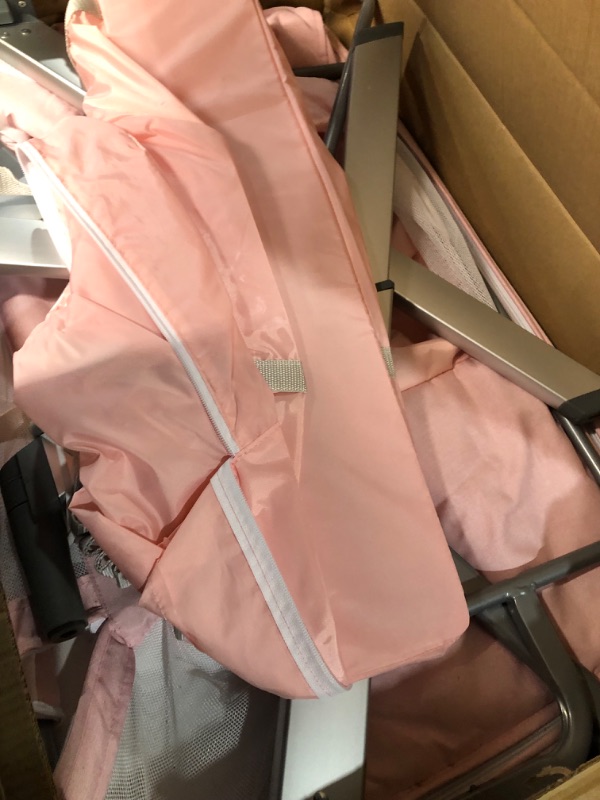 Photo 5 of [STOCK PHOTO]
Dream On Me Skylar Bassinet and Beside Sleeper in Pink, Lightweight and Portable Baby Bassinet