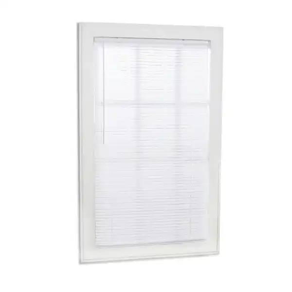 Photo 1 of [READ NOTES]
Project Source Light Filtering 1-in Slat Width 35-in x 64-in Cordless White Vinyl Light Filtering Mini Blinds