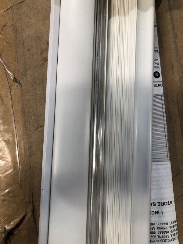 Photo 3 of [READ NOTES]
Project Source Light Filtering 1-in Slat Width 35-in x 64-in Cordless White Vinyl Light Filtering Mini Blinds