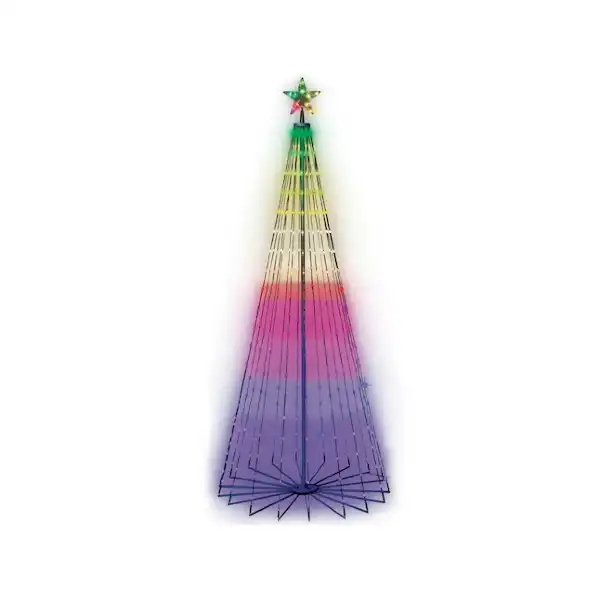 Photo 1 of [FOR PARTS, READ NOTES]
MGE 84-in Tree Free Standing Decoration with Color Changing LED Lights