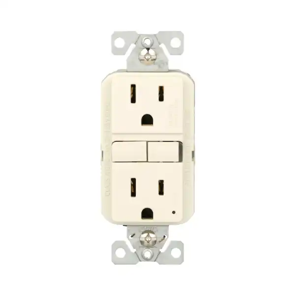 Photo 1 of [FOR PARTS, READ NOTES]
Eaton 15-Amp 125-volt GFCI Residential Decorator Outlet, Light Almond NONREFUNDABLE