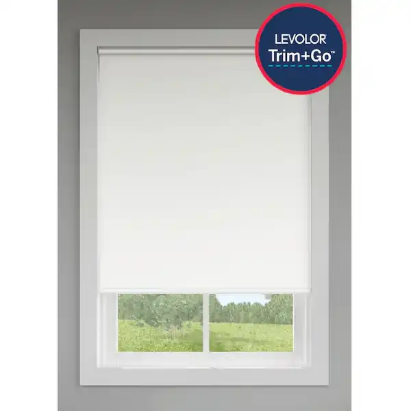 Photo 1 of [READ NOTES]
LEVOLOR Trim+Go 1-in Slat Width 23-in x 72-in Cordless White Vinyl Room Darkening Mini Blinds