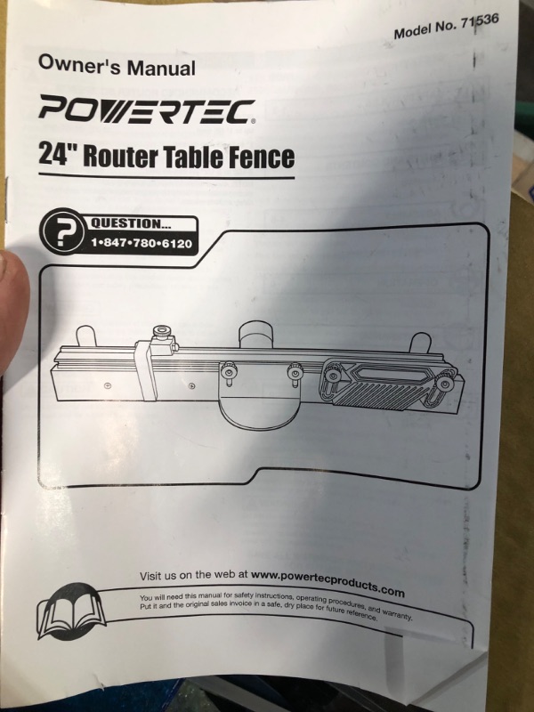 Photo 3 of [READ NOTES]
POWERTEC 71536 Deluxe Router Table Fence System 3-3/8” Tall 24" Long