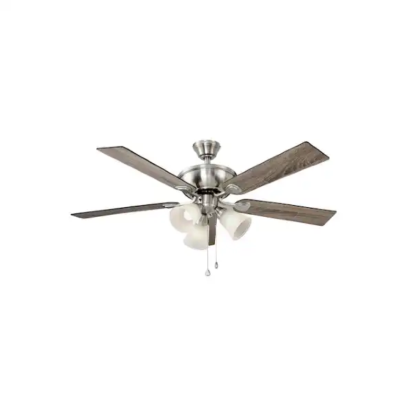 Photo 1 of [READ NOTES]
Harbor Breeze Sailor Bay 52-in Brushed Nickel LED Indoor Downrod or Flush Mount Ceiling Fan with Light (5-Blade)