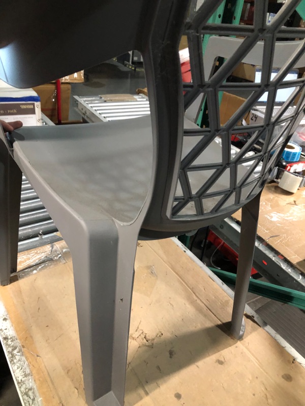 Photo 3 of [READ NOTES]
Adams Penza Gray Polypropylene Frame Stackable Chair