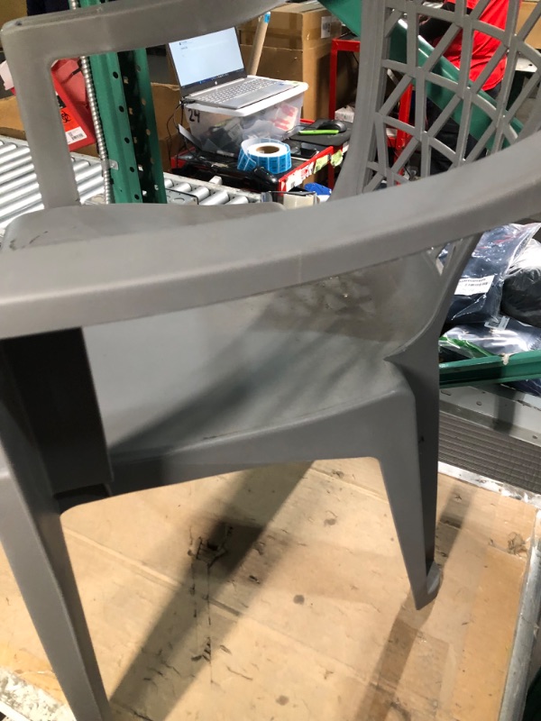Photo 2 of [READ NOTES]
Adams Penza Gray Polypropylene Frame Stackable Chair