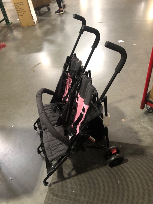 Photo 10 of ***DAMAGED - CANOPY BENT - ONE SET OF WHEELS MISSING***
Dream On Me  Twin Umbrella Stroller in Black