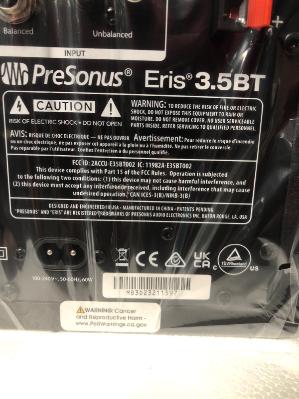 Photo 3 of PreSonus Eris 3.5BT Gen 2 — 3.5-inch Powered Desktop Speakers with Bluetooth for Multimedia, Gaming, Studio-Quality Music Production, 50W Power