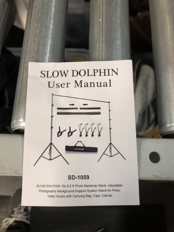 Photo 1 of SLOW DOLPHIN 10x 8.5 ft Photo Backdrop Stand