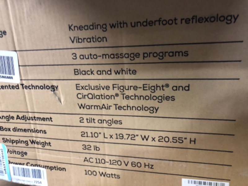 Photo 3 of **see notes**
Human Touch Reflex SOL Foot & Calf Massager w/ Heat - Plantar Fasciitis Relief + Circulation + Shiatsu Deep Kneading 