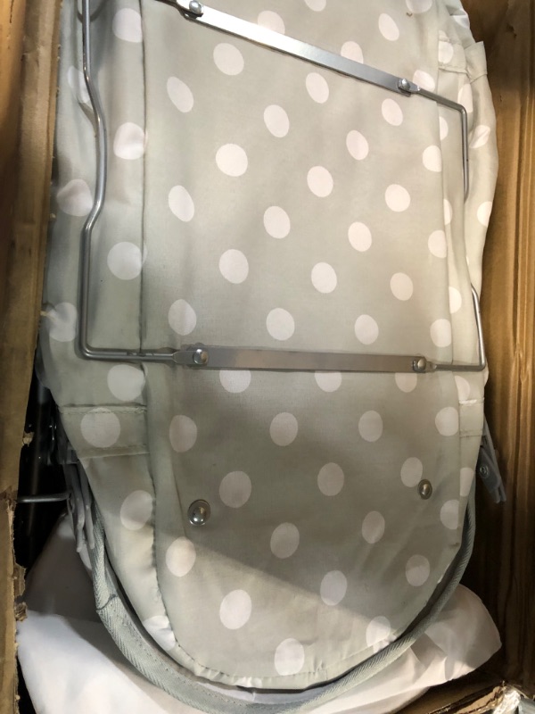 Photo 2 of Badger Basket Just Like Mommy 3-in-1 Doll Pram/Carrier/Stroller - Gray/Polka Dots