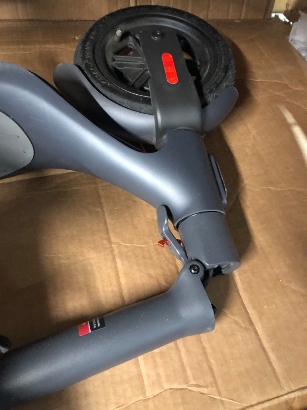 Photo 4 of **MISSING CHARGER AND HARDWARE**
LEQISMART A8 Electric Scooter Adults & Scooter Lock, 28 Miles Long Max 630W Motor & Foldable