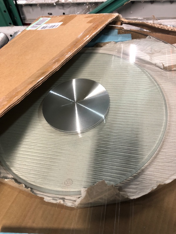 Photo 3 of **USED/SLIGTLT DIRTY**
Contemporary Glass Lazy Susan Turntable - Transform Your Dining Experience - Perfect for Homes & Restaurants (Size : 23.6inch)