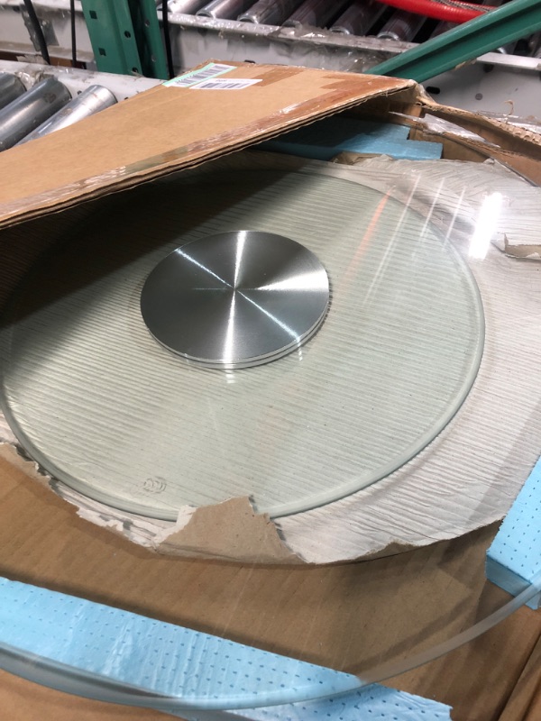 Photo 2 of **USED/SLIGTLT DIRTY**
Contemporary Glass Lazy Susan Turntable - Transform Your Dining Experience - Perfect for Homes & Restaurants (Size : 23.6inch)