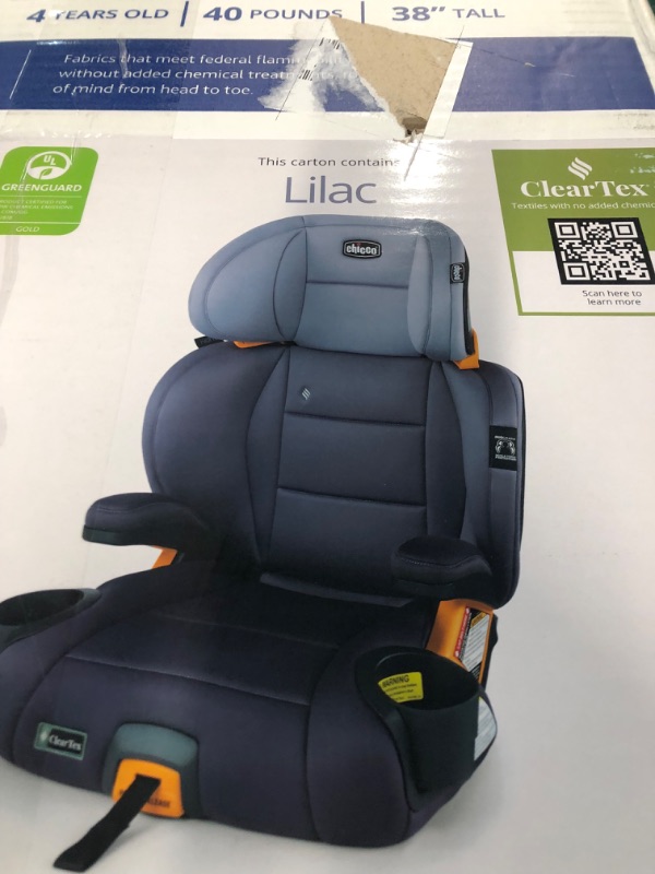 Photo 3 of Chicco KidFit ClearTex Plus 2-in-1 Belt-Positioning Booster Car Seat