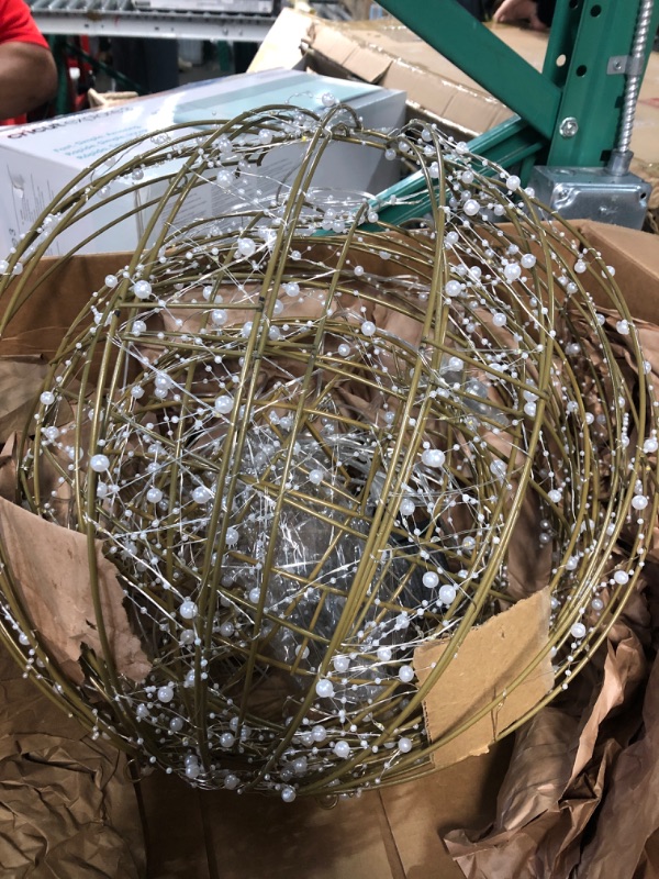 Photo 2 of **LIGHTS DONT WORK**
Jeyew 3 Pack Large Christmas Led Light Balls