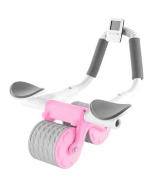 Photo 1 of 2023 New Upgraded AB Abdominal Exercise Roller with Timer Elbow Support Rebound Abs Wheel for Core Strength Automatic Ab Machine for Beginner
