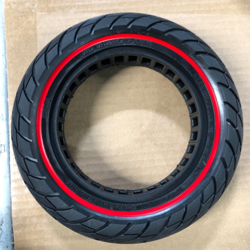 Photo 2 of Electric Scooter Tires, 10 Inch 10x2.50/ 8.5 Inch 8.5x2.0 Honeycomb Explosion-Proof Solid Tires, Wear-Resistant Anti-Skid High Elastic Tire Honeycomb Shock Absorption Tire-D-10in