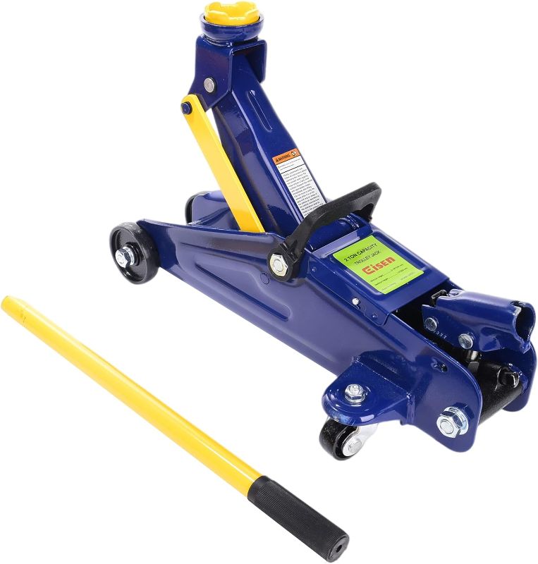 Photo 1 of 2 Ton Hydraulic Floor Jack,car jack Hydraulic Trolley Service,Lifting Range 5-1/8" to 13",Floor Jack with 4000 lb Capacity,Blue