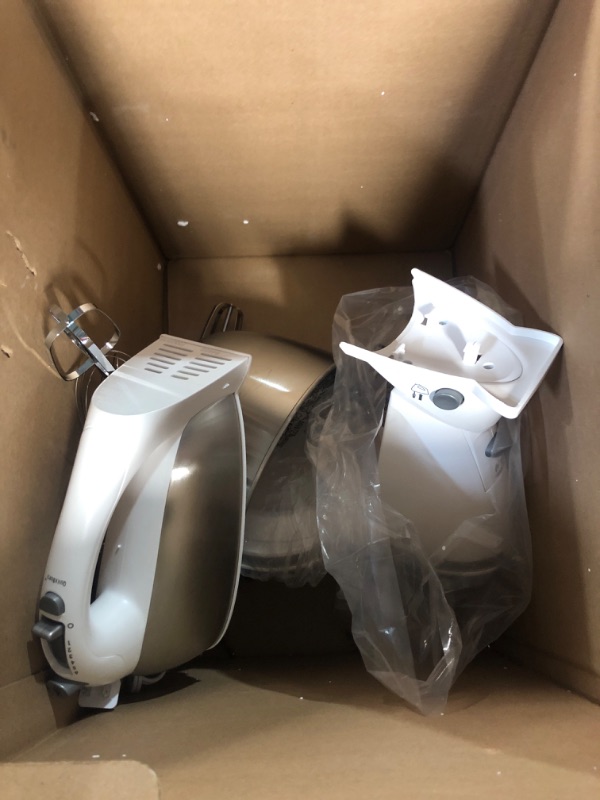 Photo 2 of **PARTS ONLY** KitchenAid KSM8990CU 8-Quart Commercial Countertop Mixer, 10-Speed, Gear-Driven, Contour Silver No Bowl Guard Mixer Contour Silver 