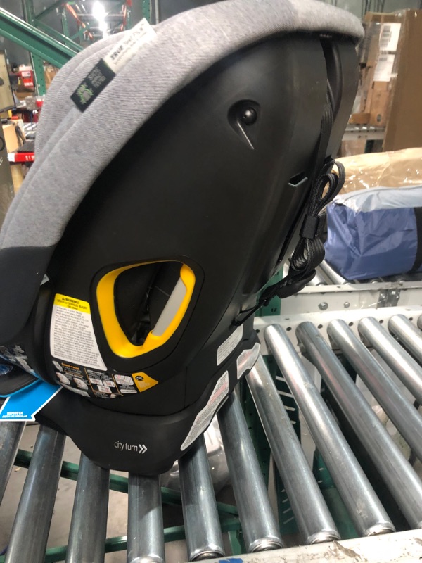 Photo 1 of Baby Jogger City Turn Rotating Convertible Car Seat | Unique Turning Car Seat Rotates for Easy in and Out, Phantom Grey