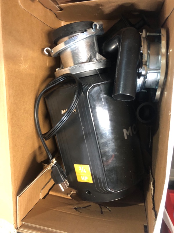 Photo 2 of **NON-REFUNDABLE-SEE COMMENTS**
Moen GXB75C Host Series Control Activation 3/4 HP Garbage Disposal with Sound Reduction, Power Cord Included Batch Feed 3/4 HP Garbage Disposal