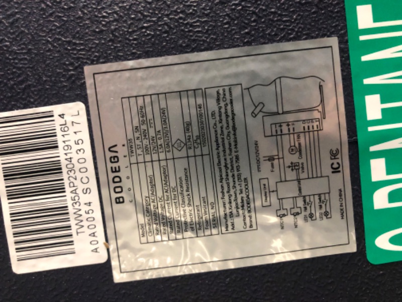 Photo 5 of ?Upgraded?BODEGA 12 Volt Car Refrigerator, RV Car Fridge Dual Zone APP Control, Portable Freezer,37 Quart (35L) -4?-68? RV Electric Compressor Cooler 12/24V DC and 100-240V AC for Outdoor, Camping, Travel, RV 37 Quart dark blue
