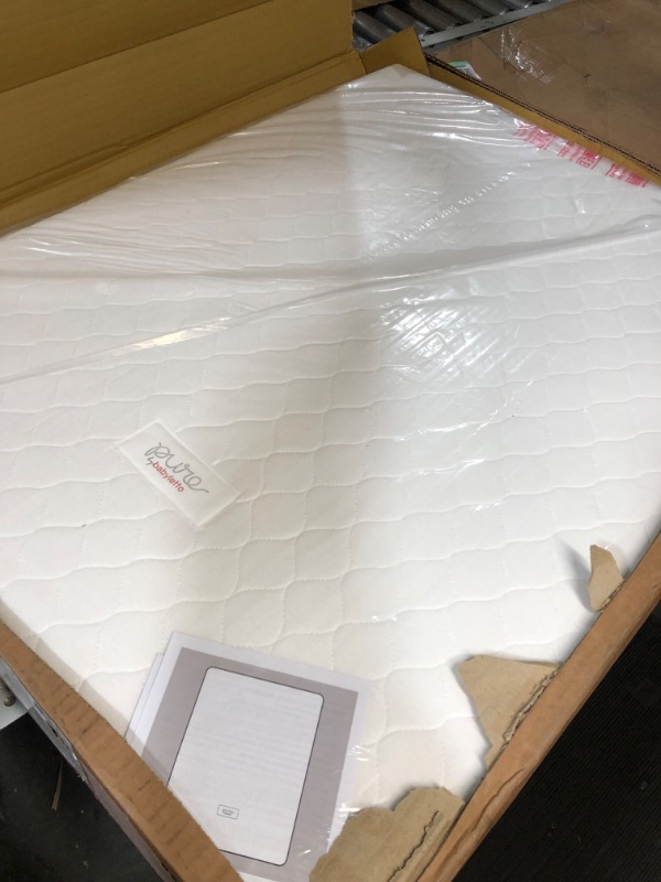 Photo 3 of Babyletto Pure Core 4" Midi Crib Mattress, Hybrid Waterproof Cover, Lightweight, Greenguard Gold Certified