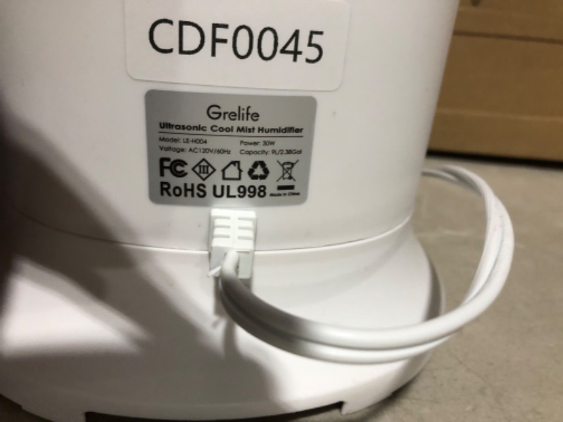 Photo 5 of *MISSING REMOTE*
Grelife 9L Large Humidifiers 