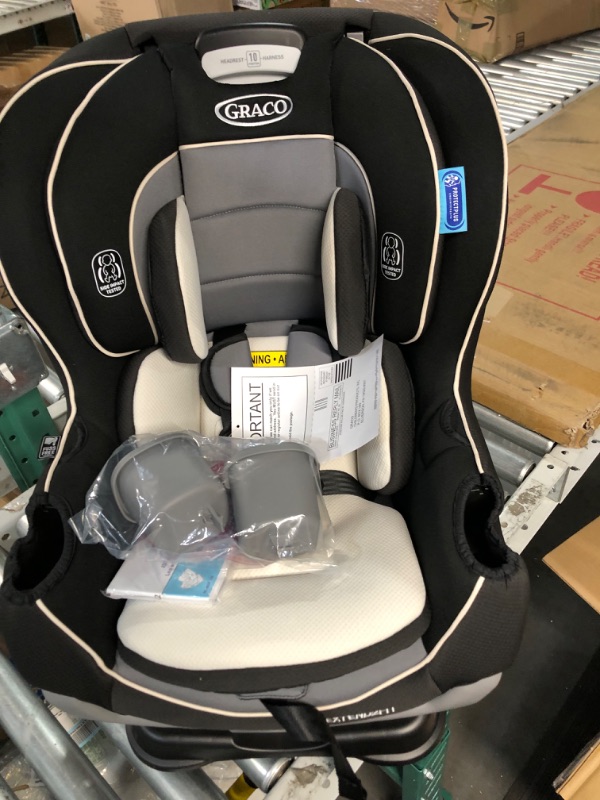 Photo 4 of Graco Extend2Fit Convertible Car Seat, Ride Rear Facing Longer with Extend2Fit, Gotham 2-in-1 Gotham