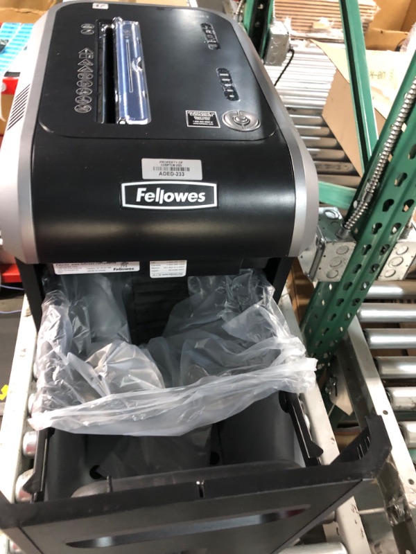 Photo 2 of **NON FUNCIONAL*FOR PARTS ONLY**
Fellowes Powershred PS-12Cs, 12 Sheet Cross-Cut SafeSense Shredder (3271301)