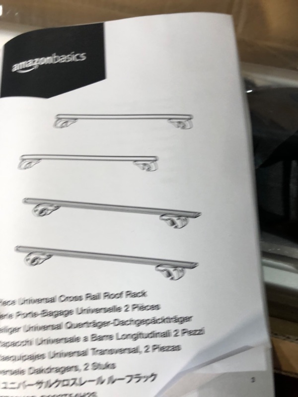 Photo 2 of Amazon Basics 2-Piece Cross Rail Roof Rack, 56 inches