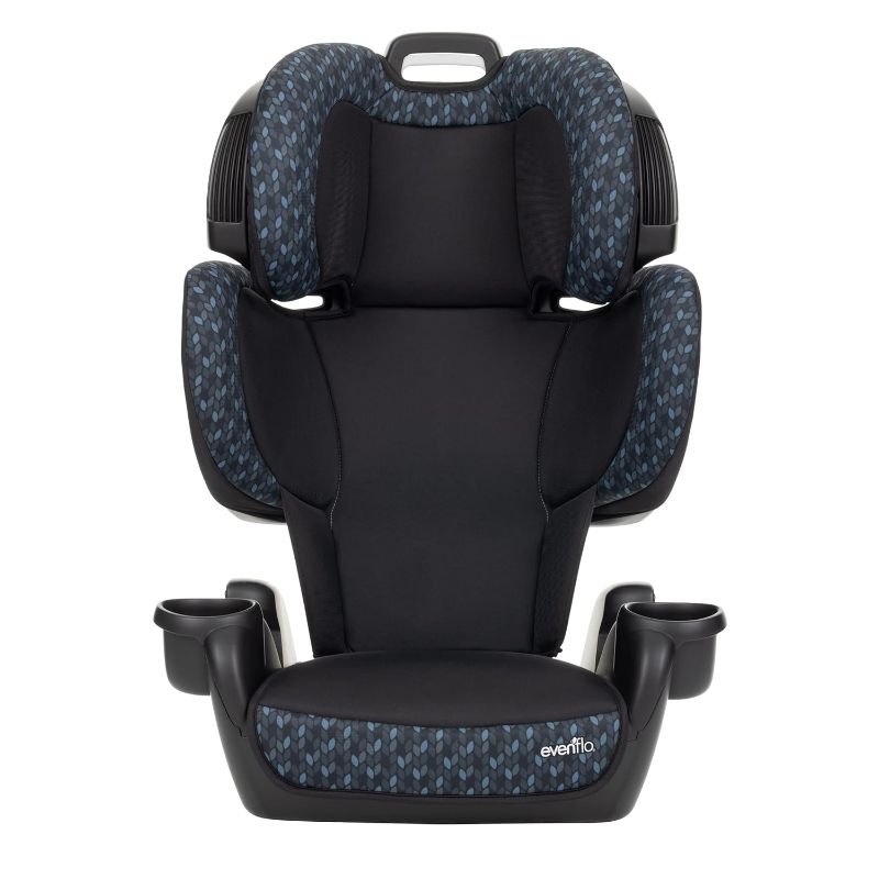 Photo 1 of Evenflo GoTime LX Booster Car Seat (Quincy Blue) High Back Quincy Blue