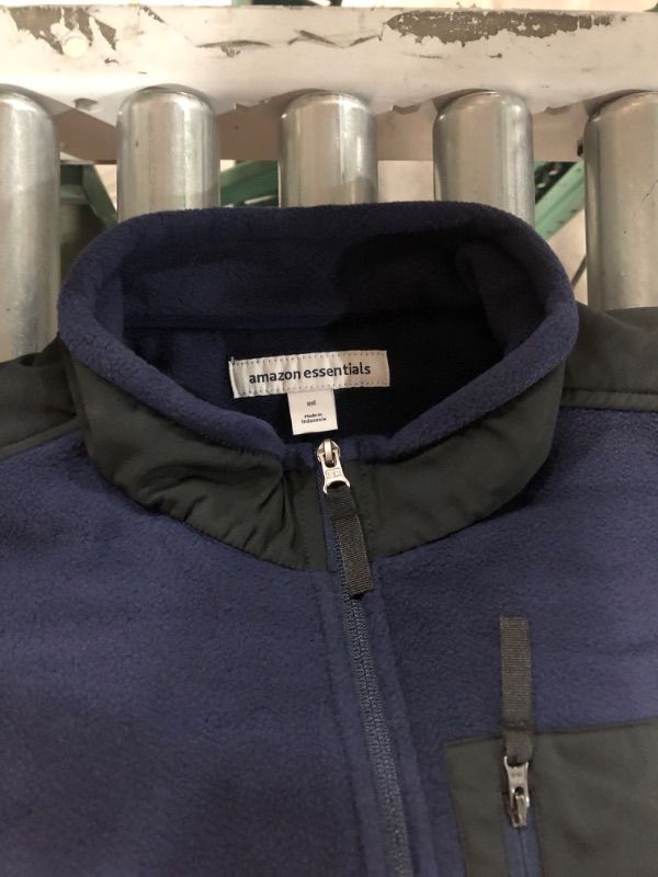 Photo 1 of Amazon Essentials Men's Full-Zip Polar Fleece Jacket Polyester Black,  X Large