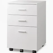 Photo 1 of 2 DRAWERS ARE DAMAGED*******
MOBILE FILE CABINET, 3 DRAWER