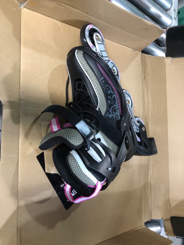 Photo 3 of **IMPARTIAL SET**5th Element Lynx LX Roller Blade Inline Skates for Women with High Ankle Support -Violet 9.0