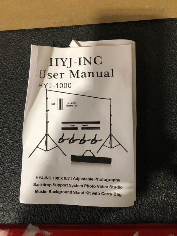 Photo 1 of *PARTS* *SEE CLERK NOTES* HYJ-INC 10ft x 8.5ft Adjustable Photography Backdrop Support