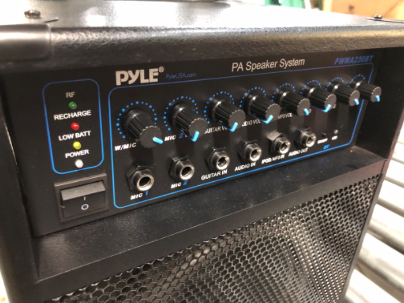 Photo 6 of Pyle Wireless Portable PA System-400W Bluetooth Compatible Rechargeable Battery Powered Outdoor Sound Stereo 