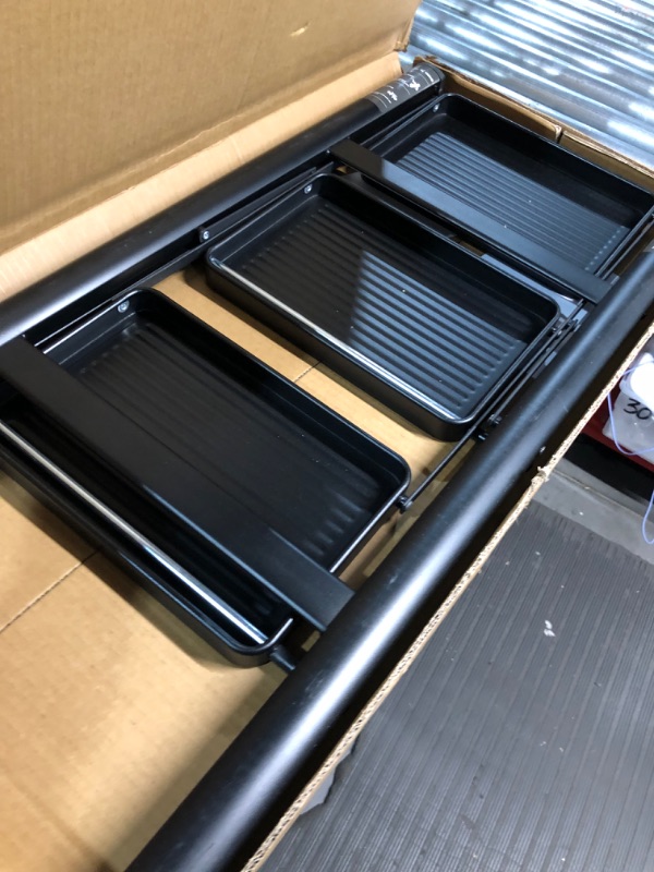 Photo 1 of 3 Step Ladder Aluminum Lightweight Folding Step Stool Wide Anti-Slip Pedal 330 Lbs Capacity Household Office Portable Stepladder,Black 3-Step Black