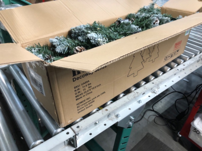 Photo 1 of **SEE CLERK NOTES** Homde Pencil Christmas Tree 6 Foot Pre-Lit Artificial Christmas Tree