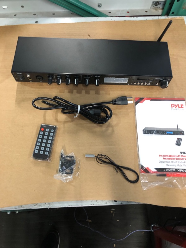 Photo 1 of Pyle Rack Mount Studio Pre-Amplifier - Audio Receiver System